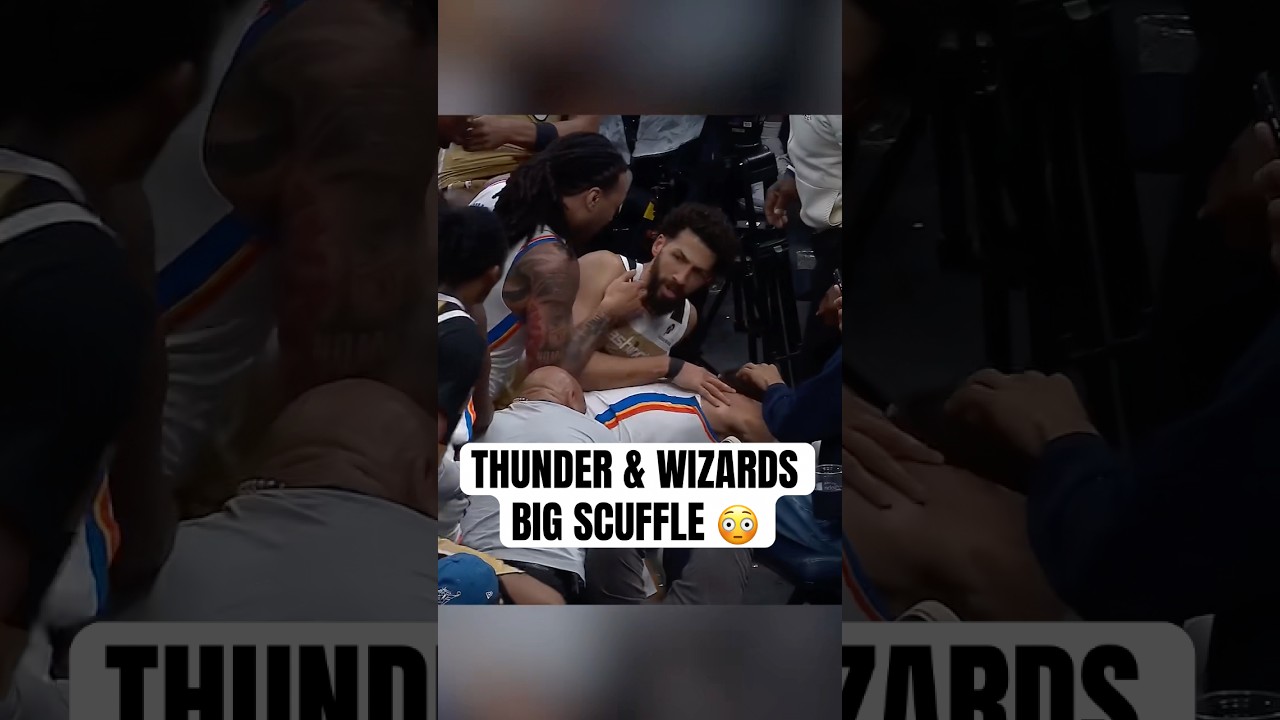 Thunder & Wizards Clash in Heated NBA Fight🔥