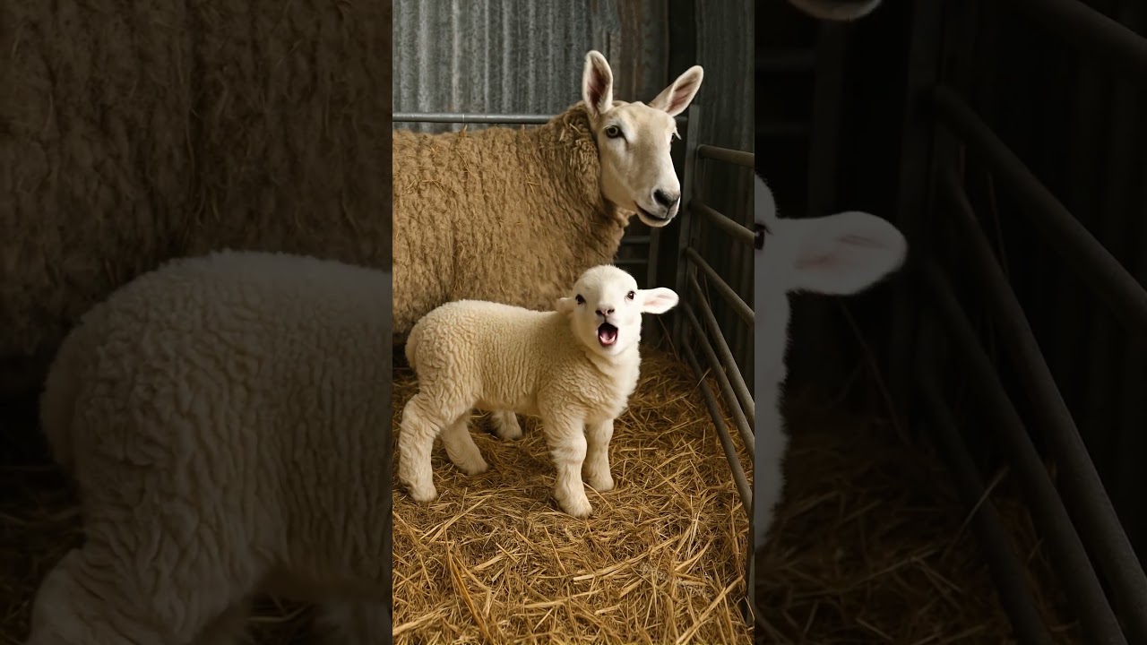 Adorable Baby Sheep and Goat Sounds ππ | Cute Animal Noises Compilation