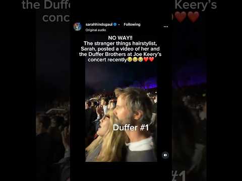 its so cute how the duffer bros supported joe in this vid😭❤️ #strangerthings #joekeery #djo #cute