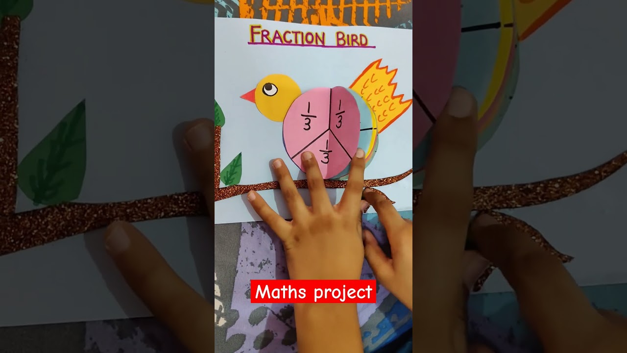 Amazing Fraction Bird Math Project ๐ฆ | Easy & Creative Model for Students