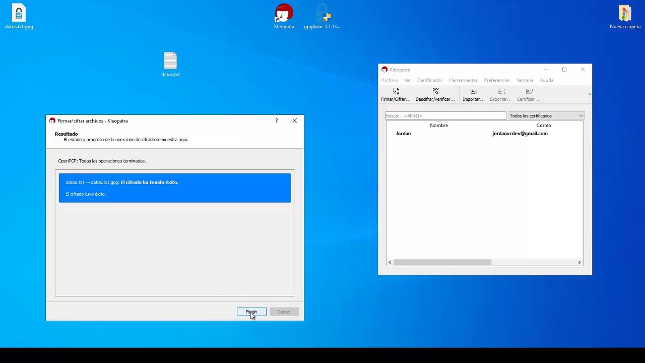1. Gpg4win - Kleopatra Encryption Tool