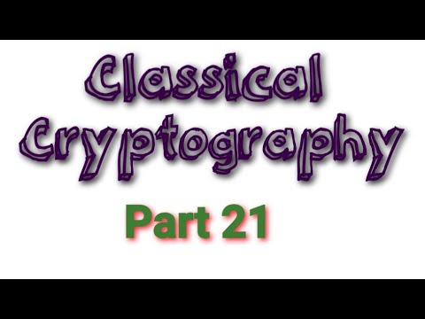 Cryptanalysis of the Hill Cipher / Classical Cryptography / Cryptography / 3rd Sem MSc Mathematics