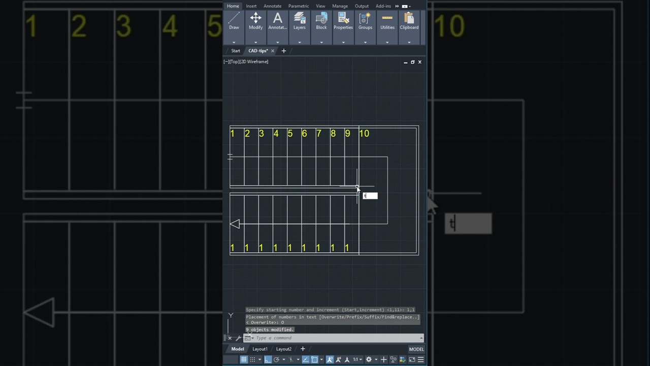 AutoCAD Tips: 13 Automatic Text Numbering with TCount 📋
