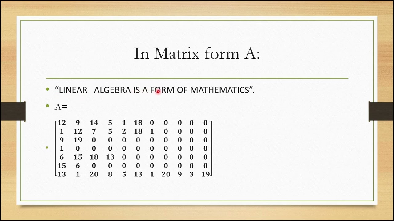 Understanding Linear Algebra's Role in Cryptography 🔐