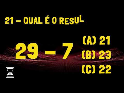 Quiz Da Adição, Subtração, Multiplicação E Divisão ➕🧠➖✖➗ - Quiz De Matemática