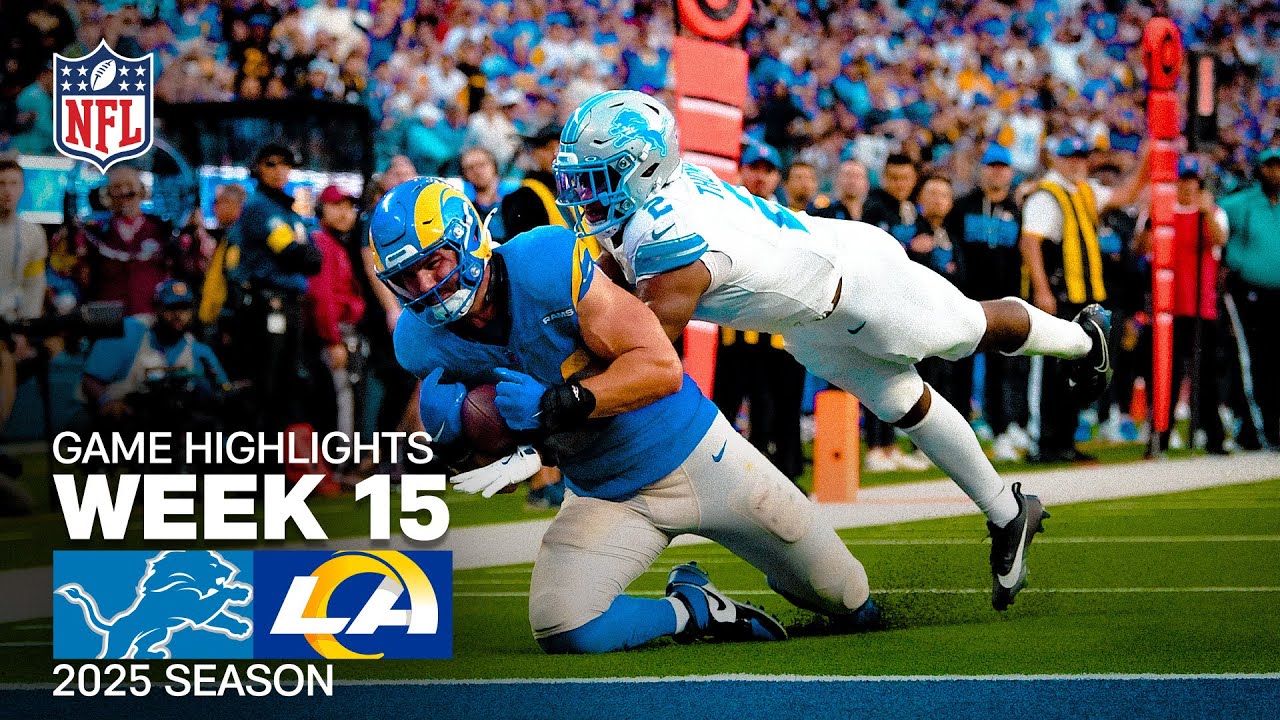Lions vs Rams Week 15 Highlights | 2025 NFL