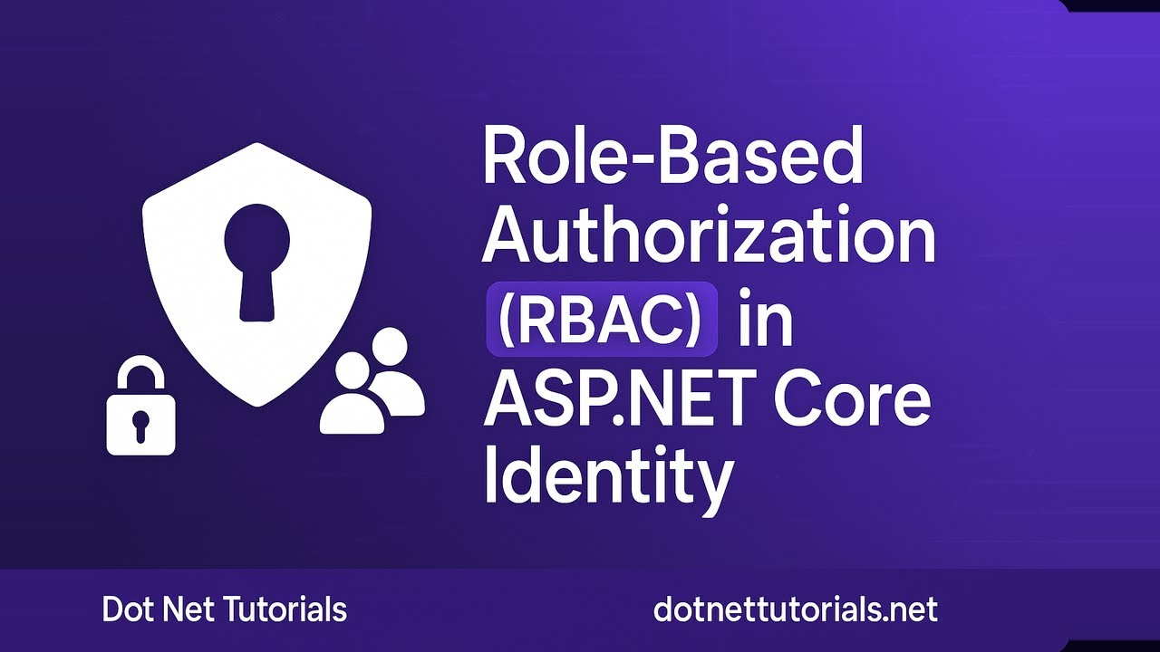 Role-Based Authorization (RBAC) in ASP.NET Core Identity