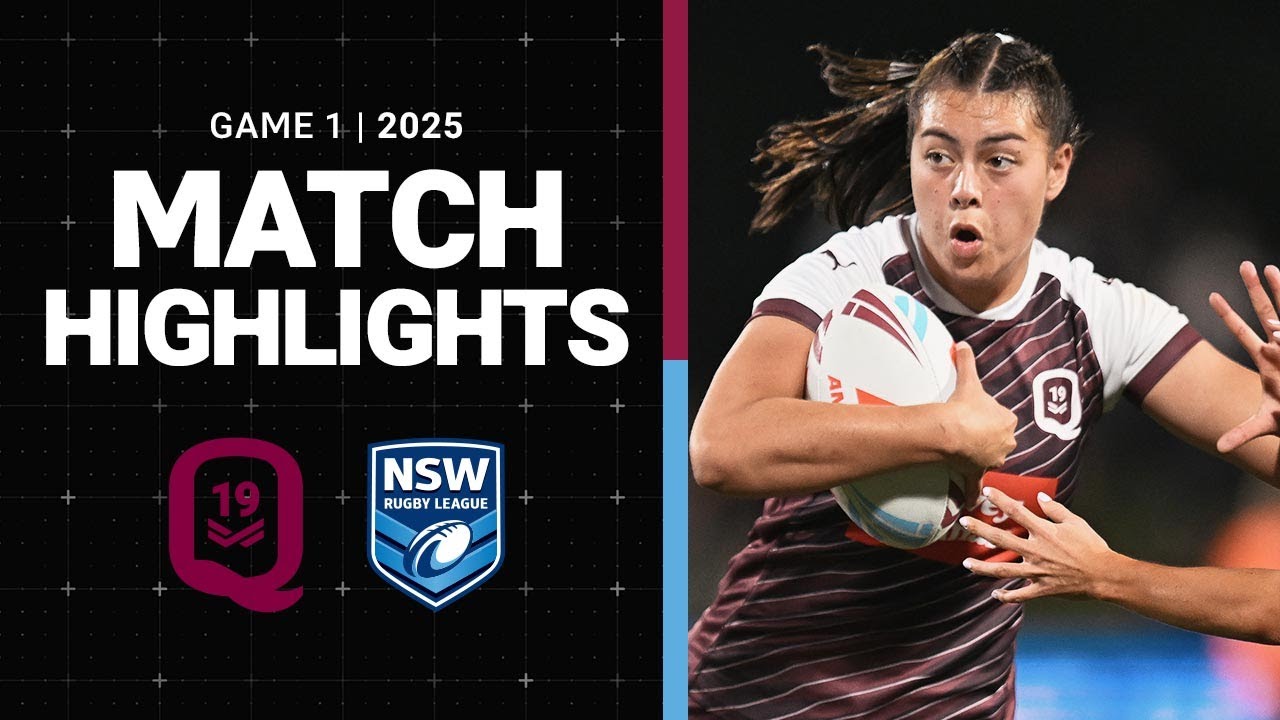2025 Women's U19 State of Origin Highlights: Maroons vs Blues 🏉