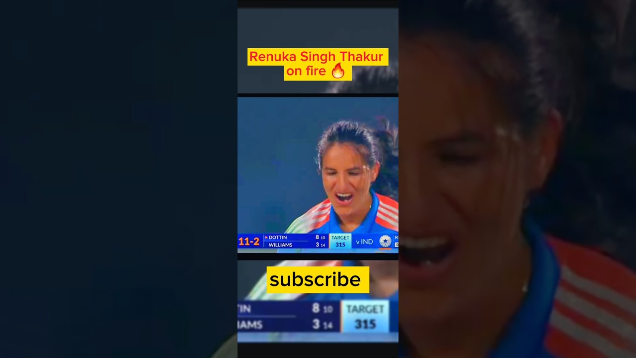 Renuka Singh Thakur Dominates on the Field! 🔥 #CricketHighlights
