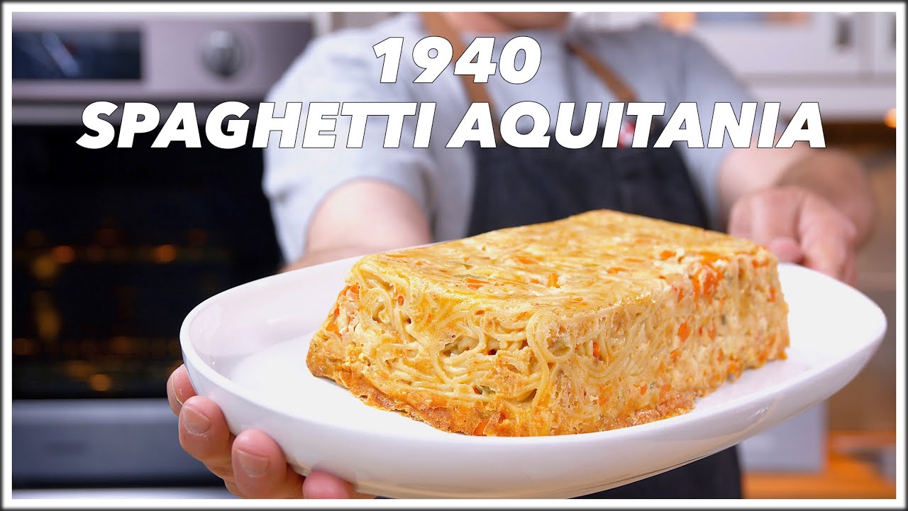 1940 Spaghetti Aquitania Recipe 🍝