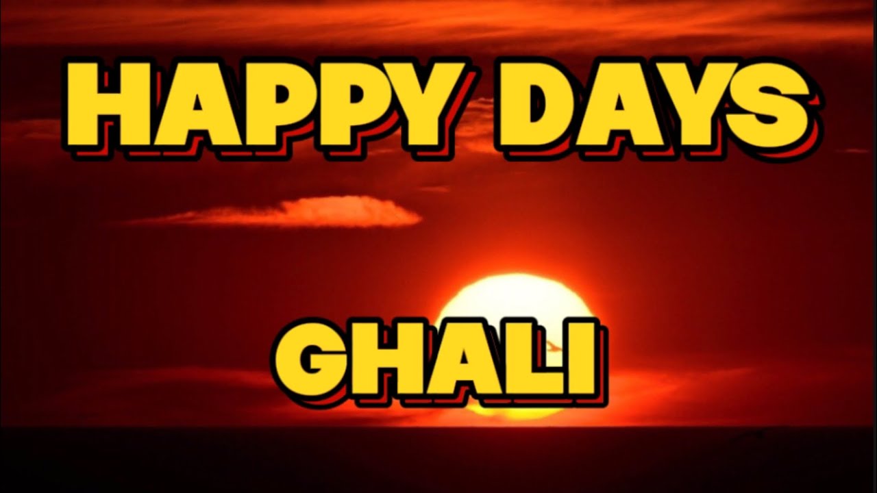 Ghali - Happy Days Lyrics 🎶