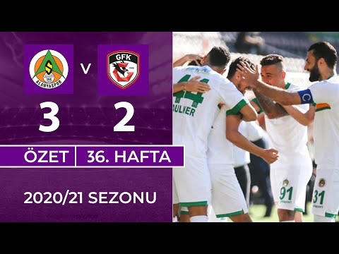 ÖZET: A. Alanyaspor 3-2 Gaziantep FK | 36. Hafta - 2020/21