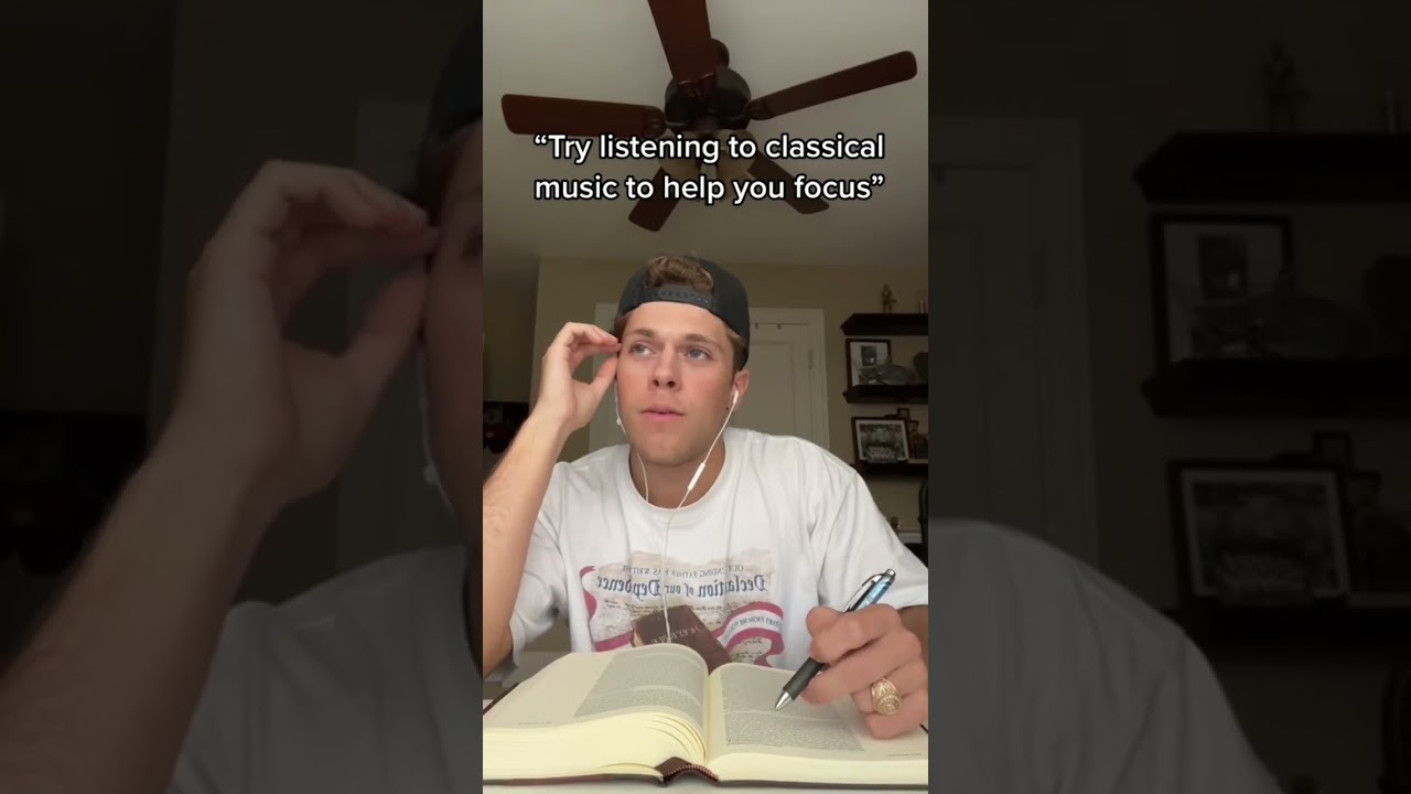 When they say listening to classical music will help you focus #shorts