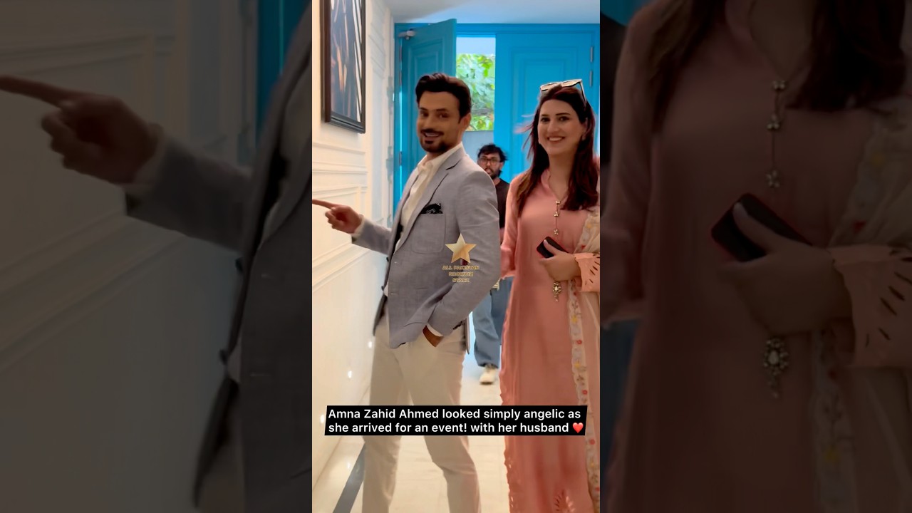 #AmnaZahid and Husband Zahid Ahmed Attend Upcoming Drama 'Dil Mang Tahi Phir Wohi' Media Meetup