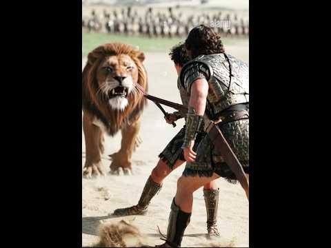 #AncientWarrior #LionAttack #Gladiator #EpicEscape #HistoricalFantasy #ActionShort #FightOrFlight