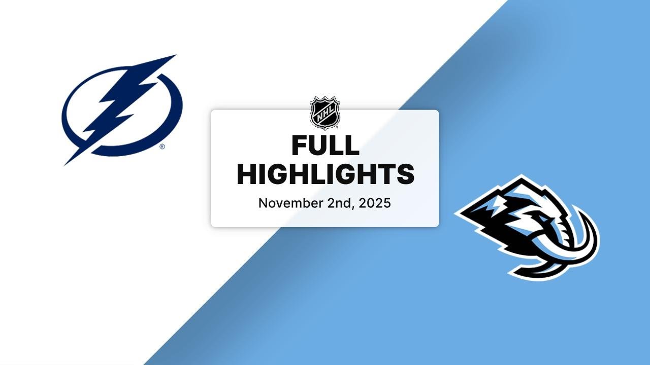 NHL Highlights: Lightning vs. Mammoth (Nov 2, 2025)
