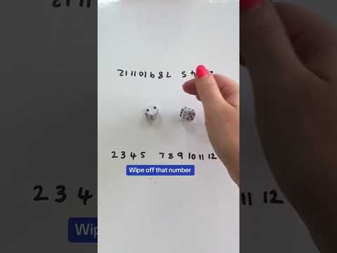 Maths Dice Game #mathsgames
