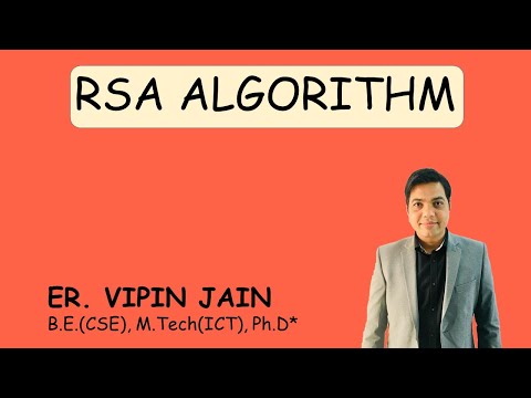 RSA Algorithm | Cryptography & Network Security |By: Vipin Jain SKIT JAIPUR