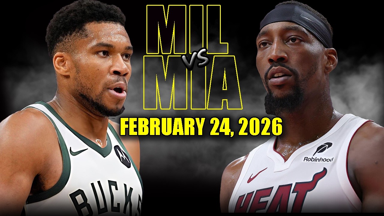 Miami Heat vs Milwaukee Bucks Full Game Highlights – February 24, 2026 | NBA Season