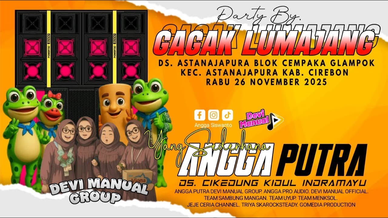 Live Streaming Angga Putra di Astanajapura, 26 Nov 2025