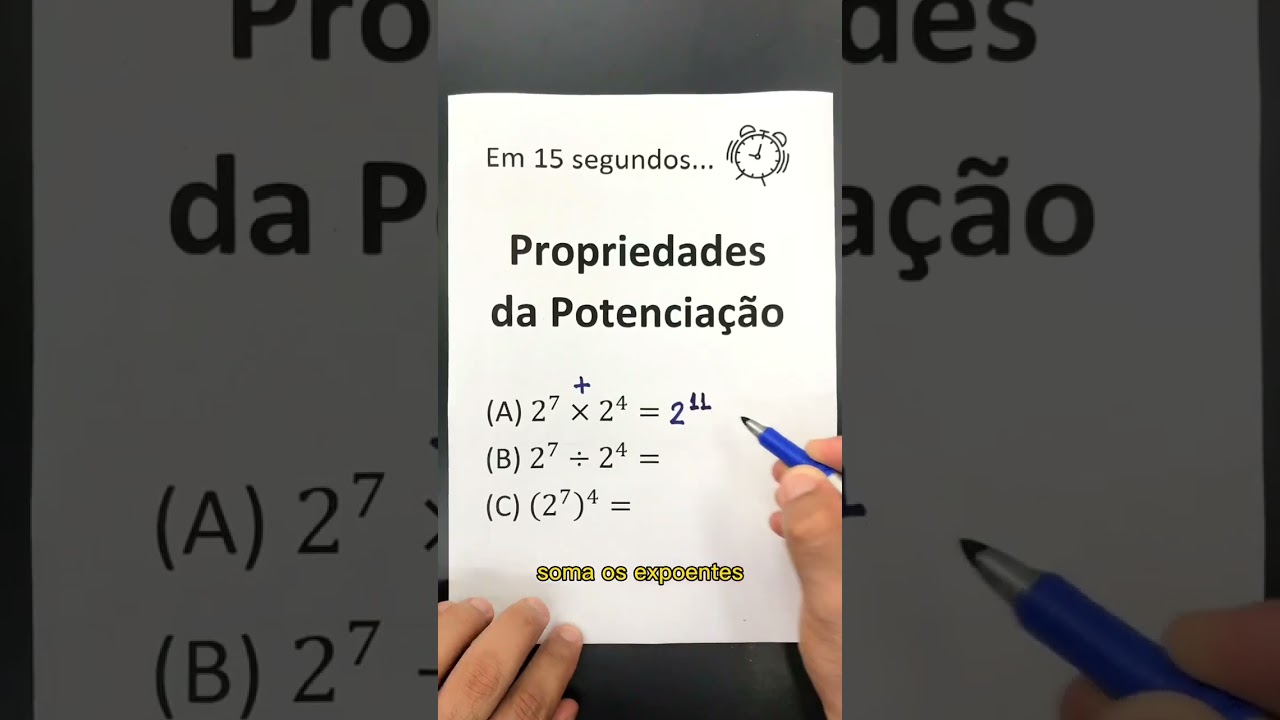 Propriedades da Potenciação: Aprenda em 15 Segundos ⚡