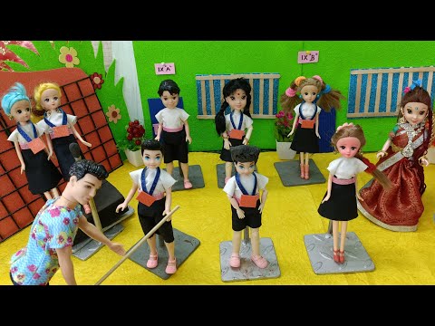 மகிழ்ச்சியான நேரம் பகுதி 719 | shalini school assembly routine barbiemini green Kavithaviinitha|