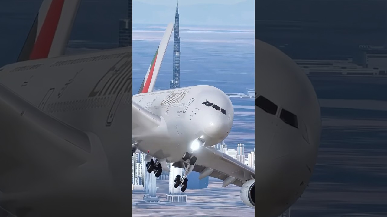 Watch Emirates A380 Take Off at Dubai Airport ✈️