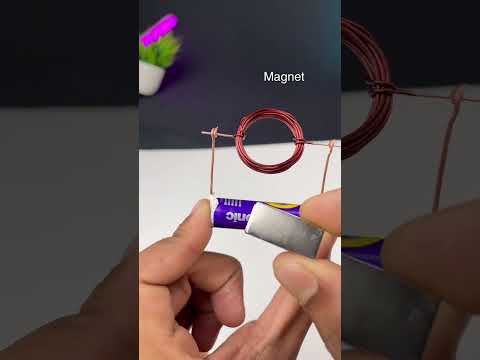 The worldās easiest DC Motor! #shorts #dcmotor #diyprojects