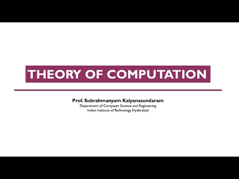 Theory of Computation