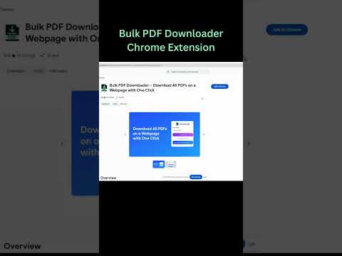 Bulk Download All PDFs from a Website - One Click Batch PDF Downloader Chrome Extension