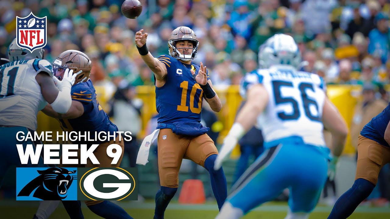 2025 NFL Week 9: Panthers vs. Packers Game Highlights 🏈