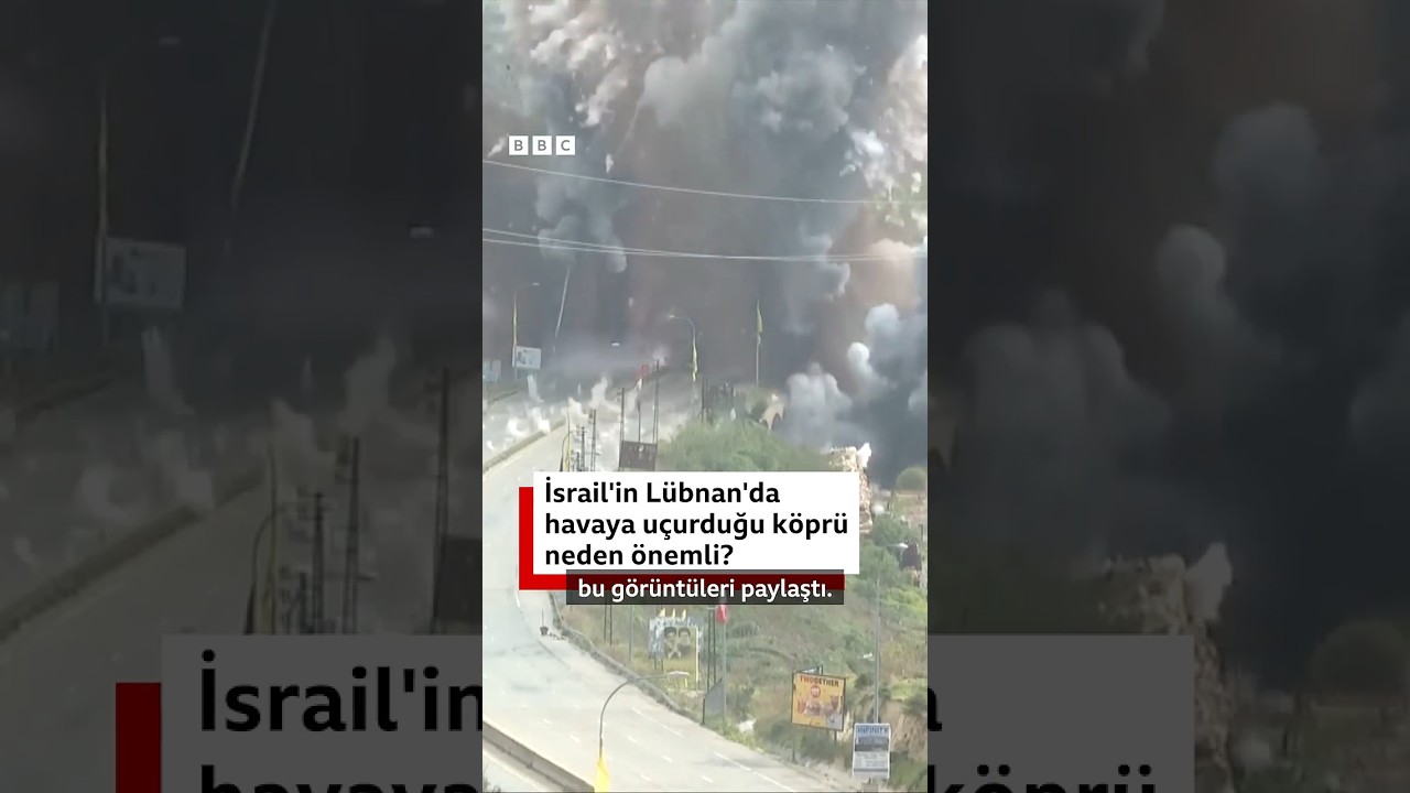 İsrail'in Lübnan saldırıları: Kasımiye Köprüsü bombalandı
