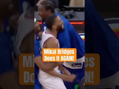 MIKAL BRIDGES PUTS THE KNICKS UP 2-0 AGAINST THE CELTICS! #shorts