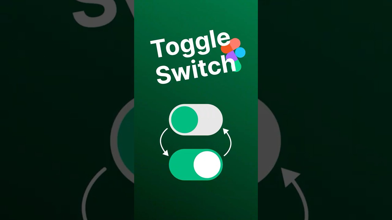 Create Toggle Switch Button | Figma Tutorial Animation