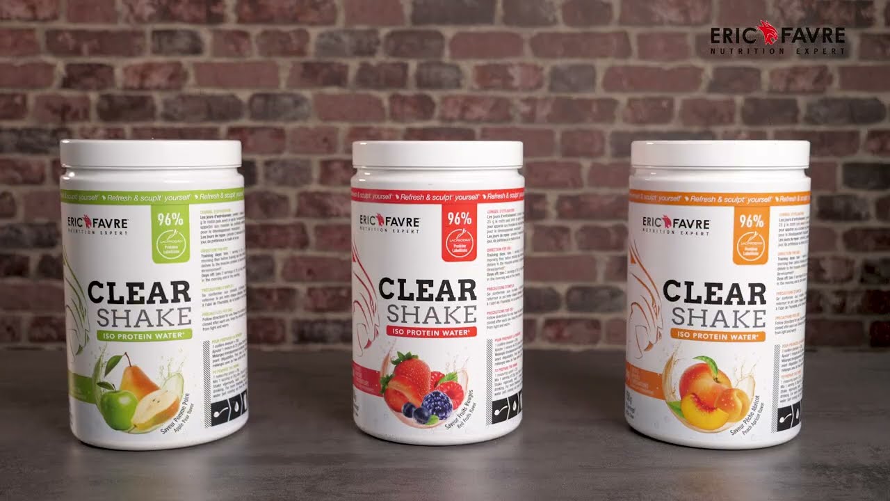 Clear Shake d'Éric Favre Sport : Protéine Isolée Rafraîchissante et Sans Sucre 🍹