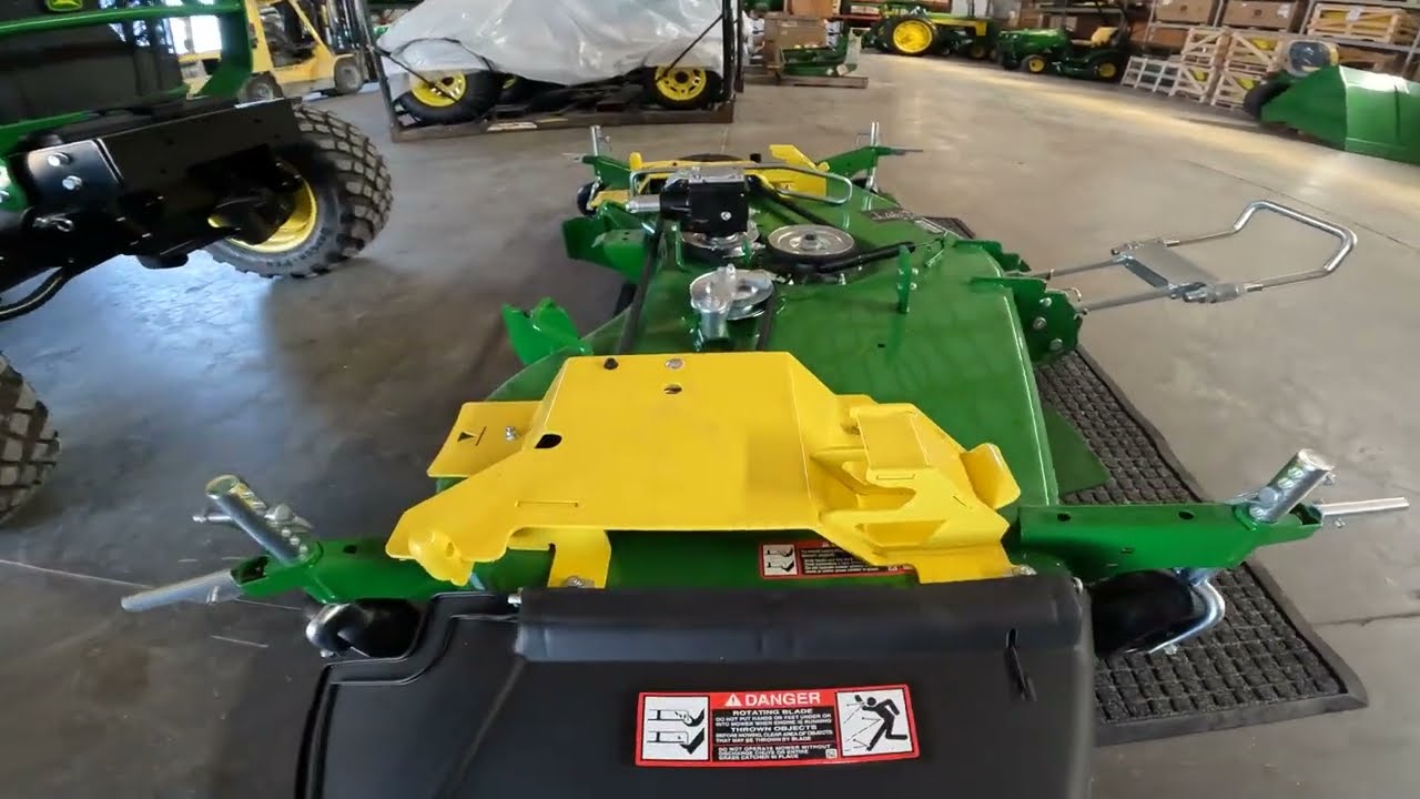 How To Attach and Remove AutoConnect Mower Deck on John Deere 1023E, 1025R, or 2025R Compact Tractor