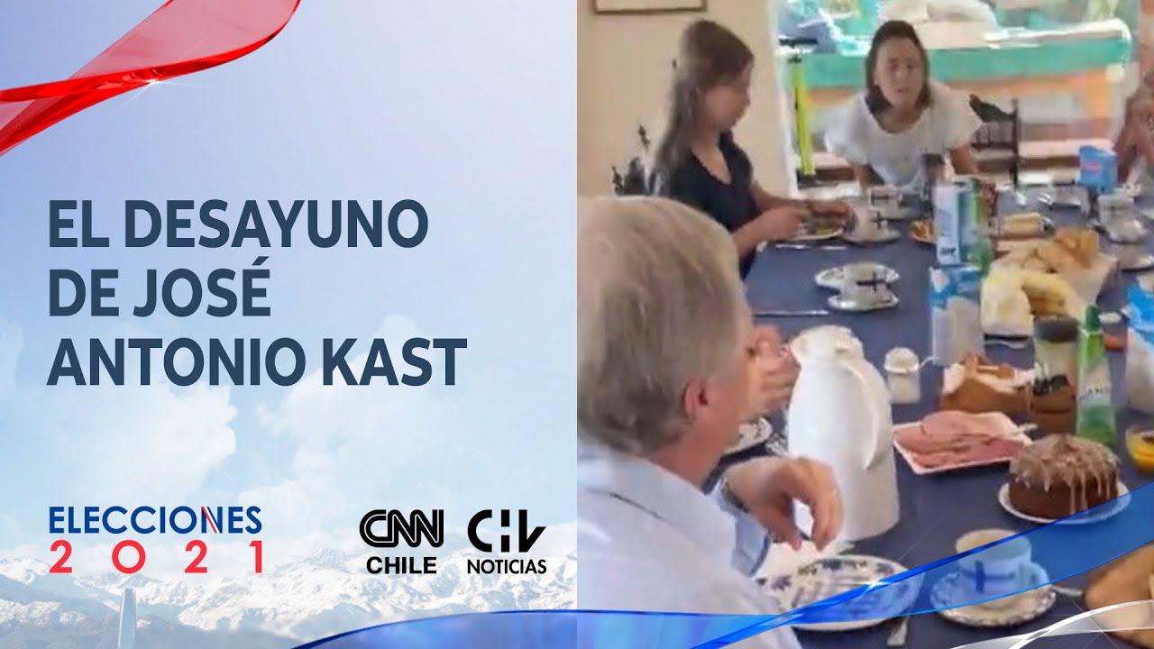José Antonio Kast desayuna con su familia antes de votar 🗳️