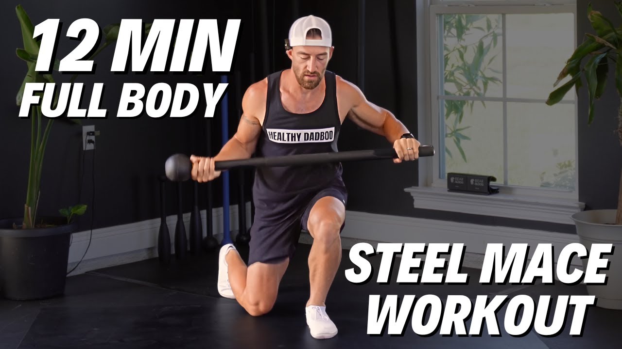 12-Min Full Body Steel Mace Workout 🏋️‍♂️