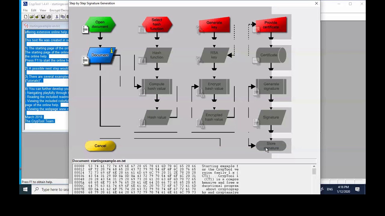 Learn Hybrid Encryption with Cryptool: RSA-AES Demo π