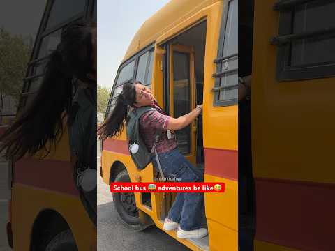 Do you go to school on Bus 🚌? #schooldays #schoolbus #school life #jagritipahwa #schoolvlog