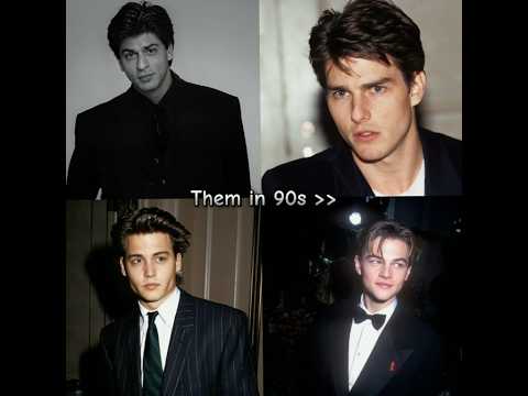 Them in 90s 💝 #srk #tomcruise #leonardodicaprio #johnnydepp #aesthetic #90s #trending #fyp