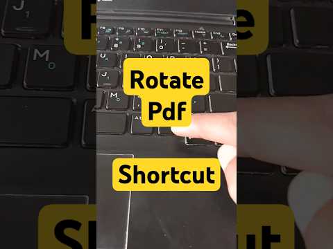 Rotate your pdf 90deg with this pro tips #shortcutkeys #windows #techtips #tipsandtricks #technology