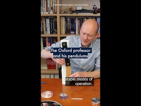 The Oxford professor and his pendulums #OxfordUni