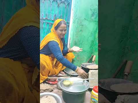 कड़ी बाजरे की रोटी देसी खाना 👍👍👍🙏