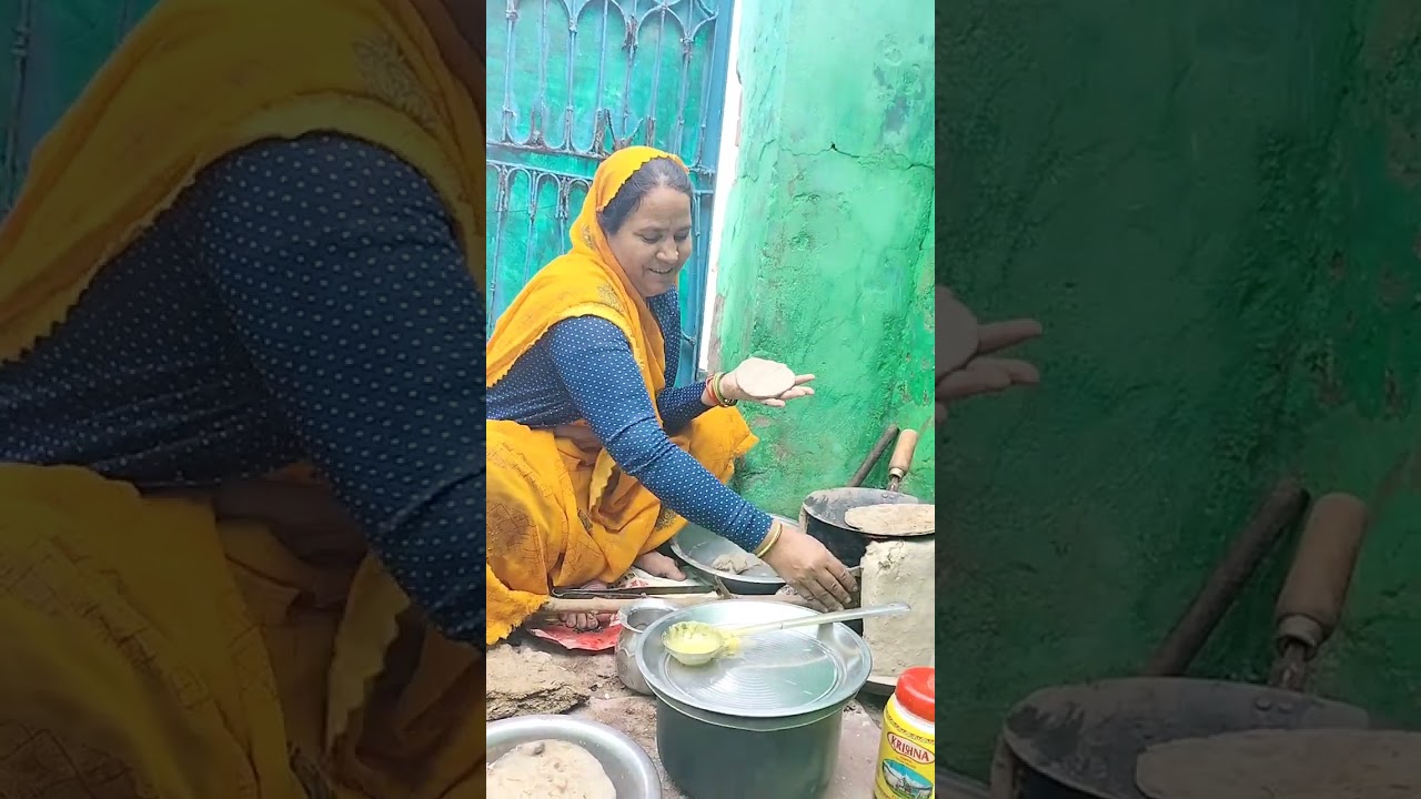 स्वादिष्ट कड़ी बाजरे की देसी रोटी 🥘