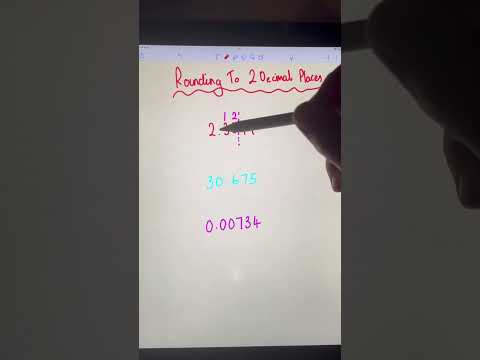 How to round to 2 decimal places #mathshelp #mathsteacher #mathstutor