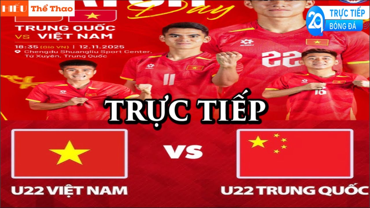 U22 Việt Nam vs U22 Trung Quốc - Giao Hữu Panda Cup 2025