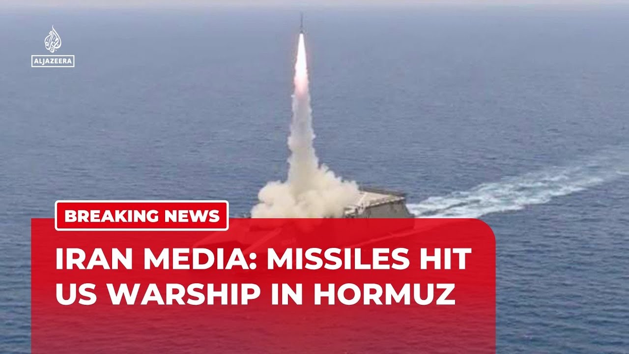 Iran Claims US Ship Hit by 2 Missiles near Hormuz 🚢