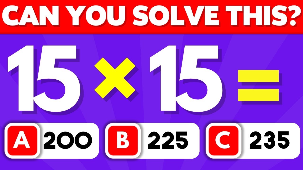 Are You a Math Master? Take the Ultimate Math Quiz Now! 🧮