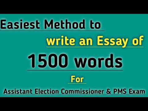 Essay Writing ||Easy method & tricks|| 1500 words Essay for exam of Assistant Election Commissioner